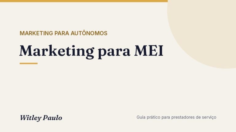 Marketing para MEI: plano semanal de 2 horas para conseguir clientes