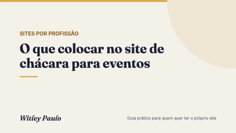 O que colocar no site de chácara para eventos: capacidade, fotos e regras