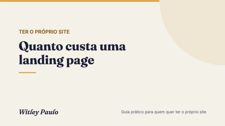 Quanto custa uma landing page: a página, o texto e o que vem depois do anúncio