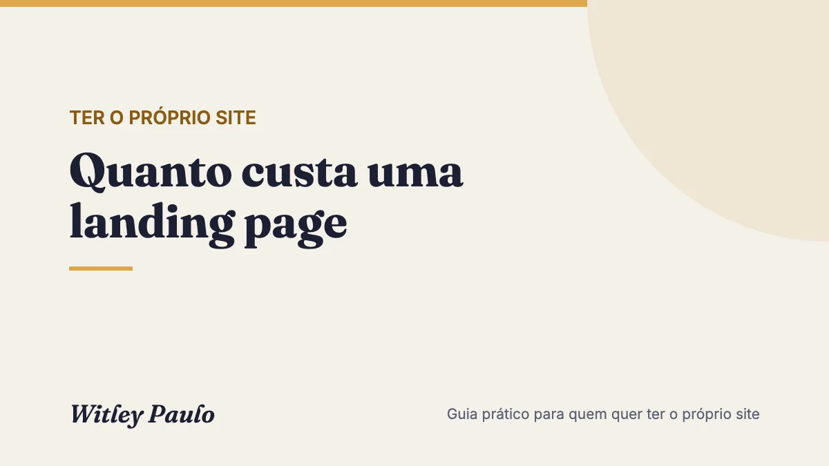 Quanto custa uma landing page: a página, o texto e o que vem depois do anúncio