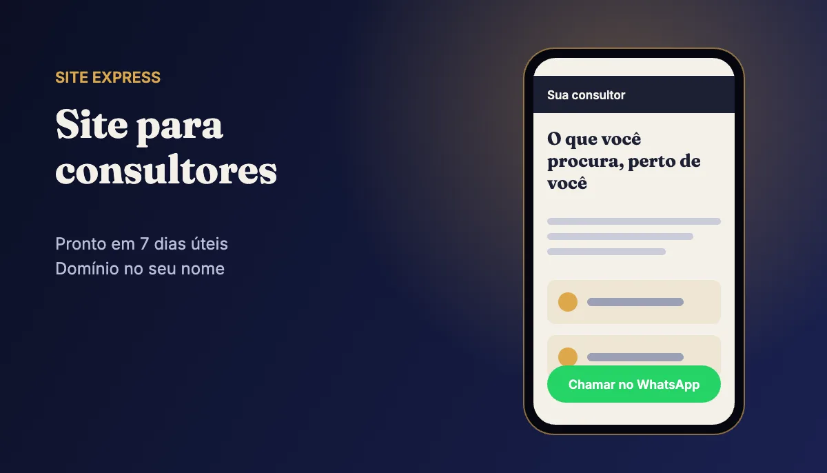 Site profissional para consultores — Site Express