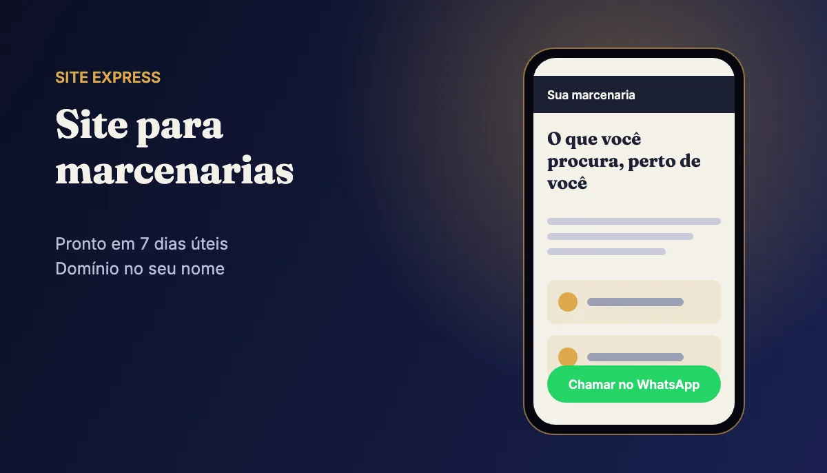 Site profissional para marcenarias — Site Express
