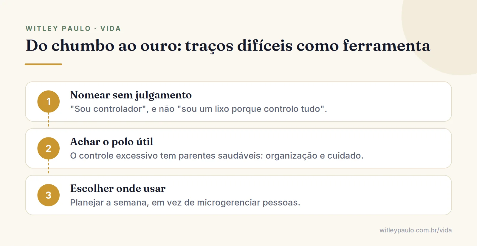 Três passos do princípio hermético da Polaridade para transformar um traço difícil em ferramenta: nomear, achar o polo útil e escolher
