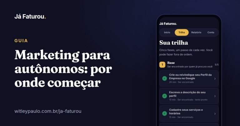 Marketing para autônomos: por onde começar